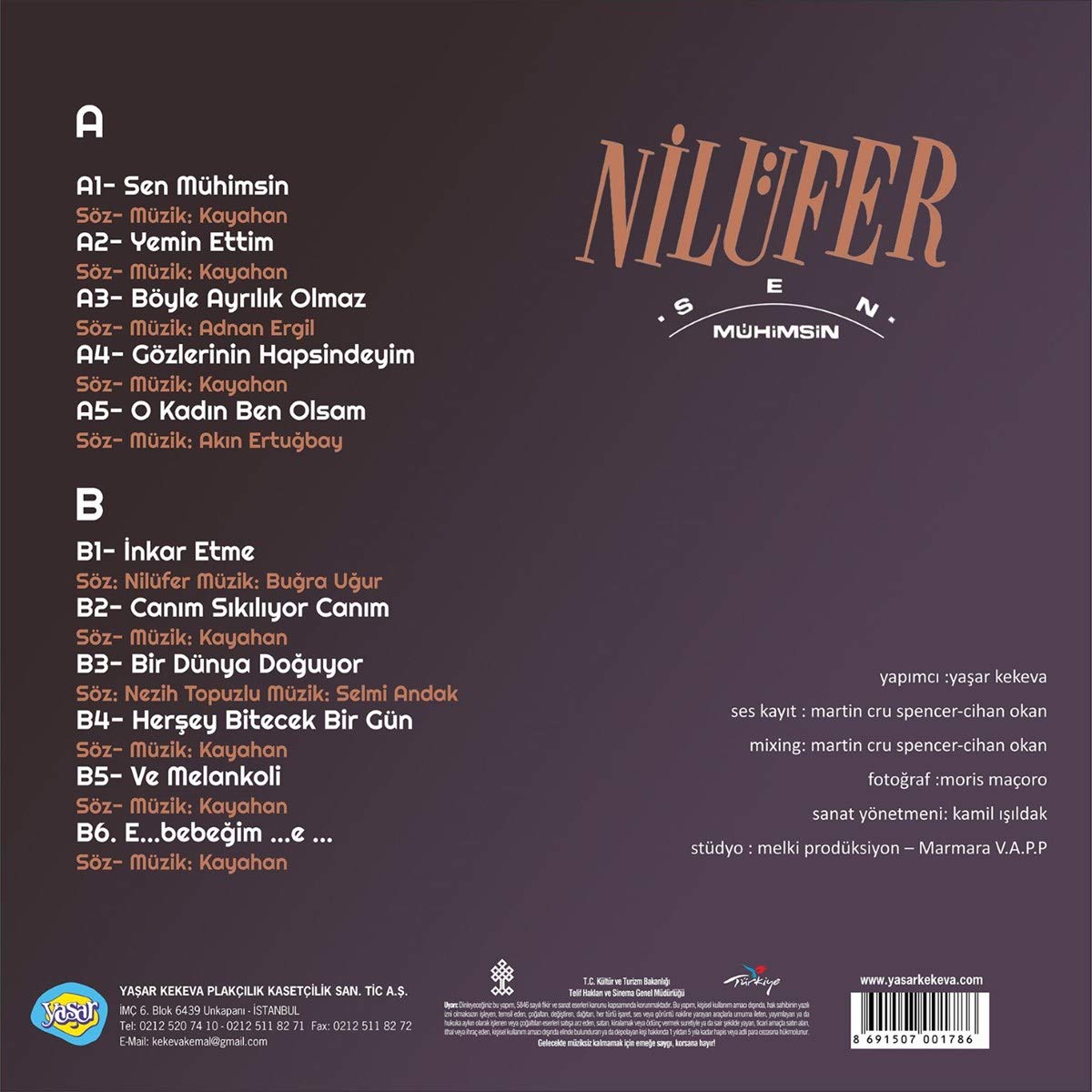Nilufer full album Nilufer – Sen Muhimsin